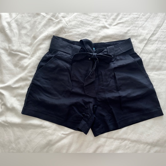 NWT J. McLaughlin Abbie Linen Navy Short - Picture 2 of 8